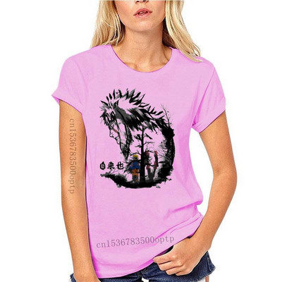 Vīriešu Jiraiya un 1Naruto krāsa, melns T-krekls, izmērs S-3Xl, 2021. gada vasaras druka.