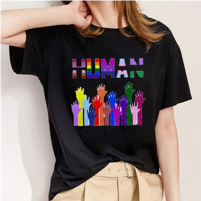 Καλοκαιρινό πουκάμισο μόδας Πολύχρωμο γραφικό μπλουζάκι Γυναικεία μπλουζάκια Βάση με λαιμόκοψη μαύρα μπλουζάκια χείλη Αστεία κοριτσίστικα μπλουζάκια κοντομάνικα μπλουζάκια