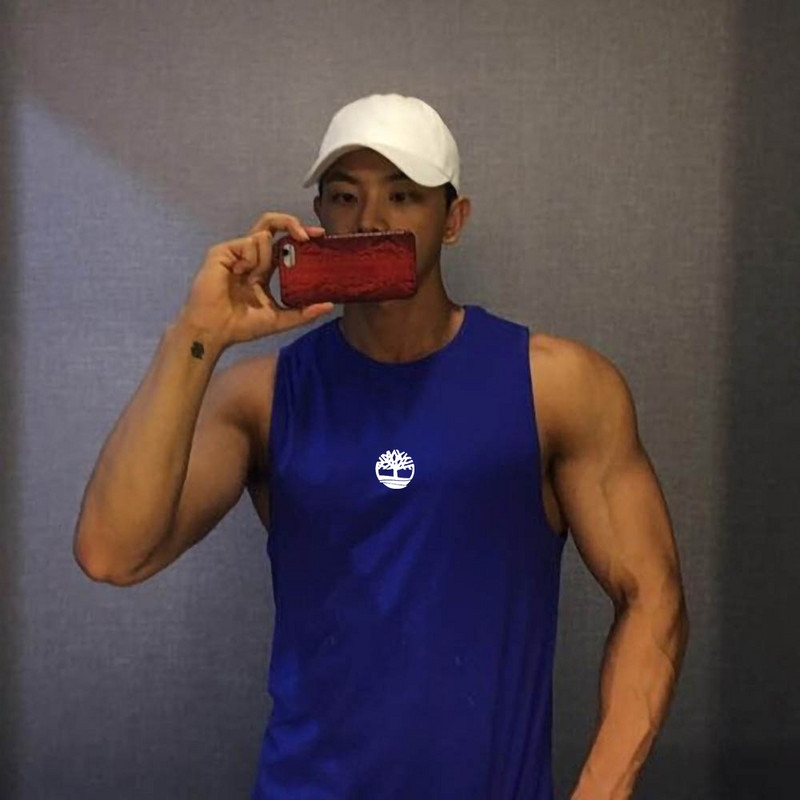 Vasaras ātri žūstošs fitnesa tops vīriešu skriešanas T-krekls, sieta elpojošs, slaids, muskuļu fitnesa treniņu apģērbs