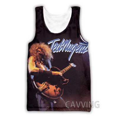 Új divat Női/Férfi 3D nyomtatás Ted Nugent felsők Harajuku mellény nyári alsóing ingek Utcai ruházat