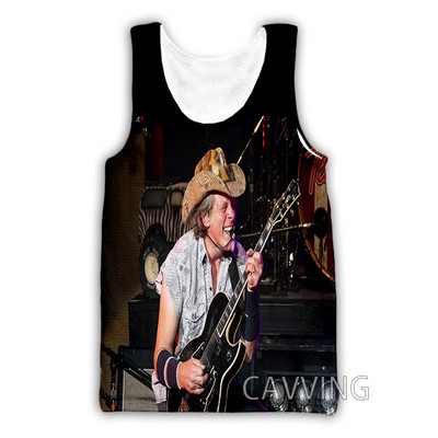 Új divat Női/Férfi 3D nyomtatás Ted Nugent felsők Harajuku mellény nyári alsóing ingek Utcai ruházat