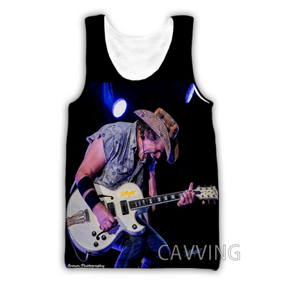 Új divat Női/Férfi 3D nyomtatás Ted Nugent felsők Harajuku mellény nyári alsóing ingek Utcai ruházat