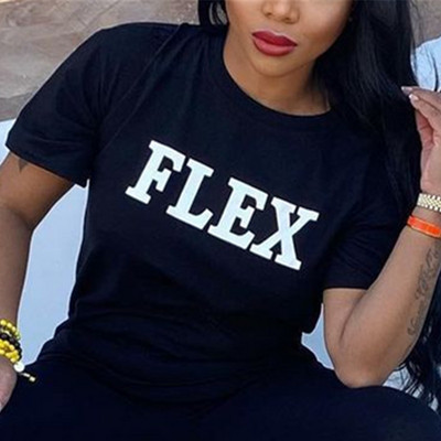 Nyári női levélmintás pólók Női fekete királynő szexi ajkak piros szív grafikai póló Divat bő rövid ujjú póló