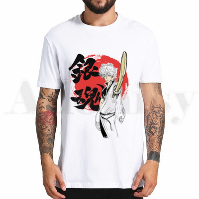 Gintama Anime Sakata Gintoki Kagura tricouri Topuri tricouri bărbați femei tricou casual cu mânecă scurtă Streetwear amuzant
