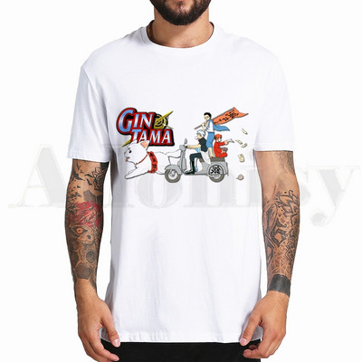 Gintama Anime Sakata Gintoki Kagura tricouri Topuri tricouri bărbați femei tricou casual cu mânecă scurtă Streetwear amuzant