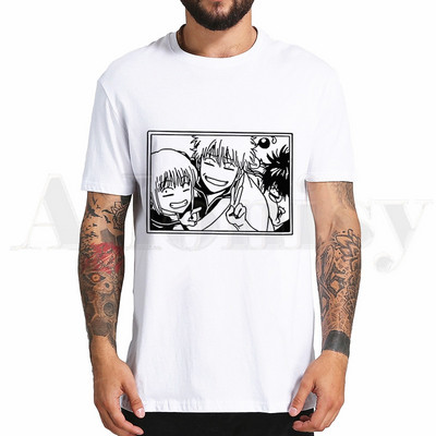 Gintama Anime Sakata Gintoki Kagura tricouri Topuri tricouri bărbați femei tricou casual cu mânecă scurtă Streetwear amuzant