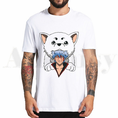 Gintama Anime Sakata Gintoki Kagura tricouri Topuri tricouri bărbați femei tricou casual cu mânecă scurtă Streetwear amuzant
