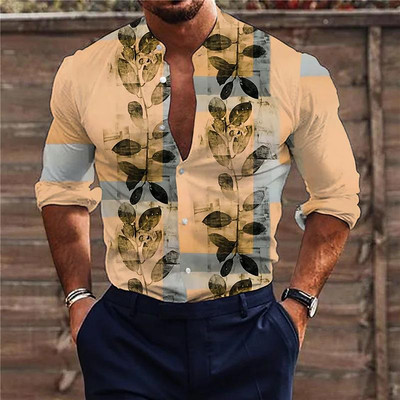 2022. aasta suvised Hawaii troopilised särgid meestele 3d rannapuhkuse pikkade varrukatega ülisuured topsid T-särk Meeste lilleline pluus 5xl Camisa