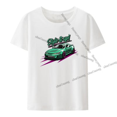 Retro T krekls Dream Car apdrukāts T-krekls Tops Pasaulē slavens auto ikdienas modes grafikas T krekli Vīriešu T krekls Streetwear ModaL Tee