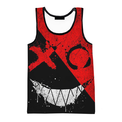 Ανδρικά μπλουζάκια με χαμογελαστό πρόσωπο διαβόλου Τρισδιάστατα τυπωμένα μπλουζάκια παραλίας 2023 Νέα μόδα ανδρικά ρούχα Αμάνικα Ανοιξιάτικα Harajuku Streetwear