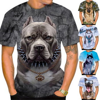 Unisex Funny Cute Dog 3D Printed Summer Casual Cool T-shirt