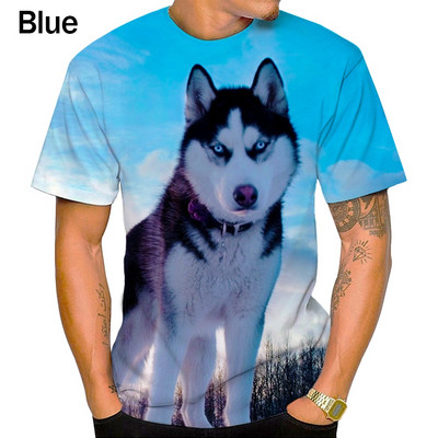 Лятна ежедневна готина тениска със забавно сладко куче унисекс с 3D печат