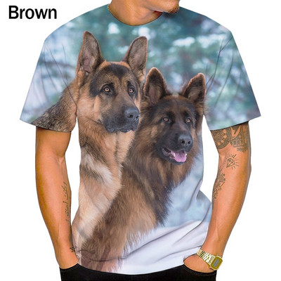 Лятна ежедневна готина тениска със забавно сладко куче унисекс с 3D печат