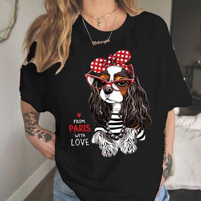 Καλοκαιρινό γυναικείο μπλουζάκι Καλοκαιρινά ρούχα κοριτσιού καραμέλα πόδι καφέ Γυναικείο μπλουζάκι Sweethearts Cartoon 90s Kawaii Couples Tee