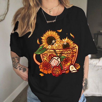 Καλοκαιρινό γυναικείο μπλουζάκι Καλοκαιρινά ρούχα κοριτσιού καραμέλα πόδι καφέ Γυναικείο μπλουζάκι Sweethearts Cartoon 90s Kawaii Couples Tee