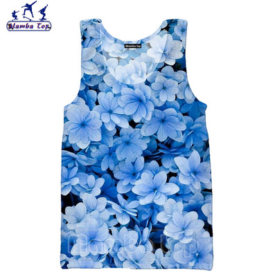 Mamba Top Vīriešu Topi Vasaras Modes 3D Print Sukulenti Veste Ziedu Rožu Tīpas Bez Piedurknēm Skaists Butterfly Punk Sieviešu krekls