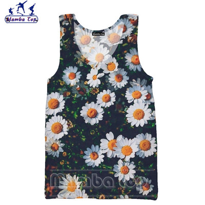 Mamba Top Vīriešu Topi Vasaras Modes 3D Print Sukulenti Veste Ziedu Rožu Tīpas Bez Piedurknēm Skaists Butterfly Punk Sieviešu krekls