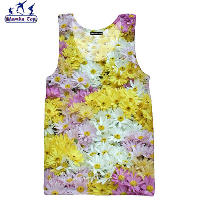 Mamba Top Vīriešu Topi Vasaras Modes 3D Print Sukulenti Veste Ziedu Rožu Tīpas Bez Piedurknēm Skaists Butterfly Punk Sieviešu krekls
