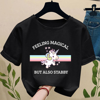 Ar suvalgei paskutinį vienaragį Juokingi marškinėliai Moteriški balti laisvalaikio Harajuku marškinėliai trumpomis rankovėmis moteriški marškinėliai