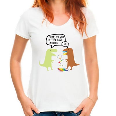 Ar suvalgei paskutinį vienaragį Juokingi marškinėliai Moteriški balti laisvalaikio Harajuku marškinėliai trumpomis rankovėmis moteriški marškinėliai