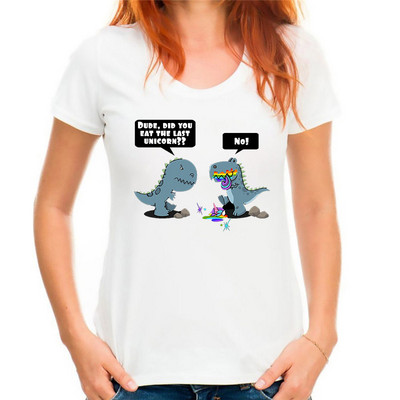 Ar suvalgei paskutinį vienaragį Juokingi marškinėliai Moteriški balti laisvalaikio Harajuku marškinėliai trumpomis rankovėmis moteriški marškinėliai