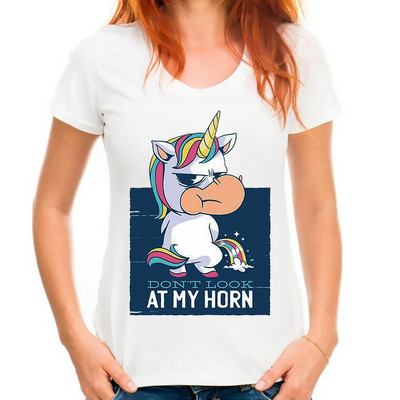 Ar suvalgei paskutinį vienaragį Juokingi marškinėliai Moteriški balti laisvalaikio Harajuku marškinėliai trumpomis rankovėmis moteriški marškinėliai