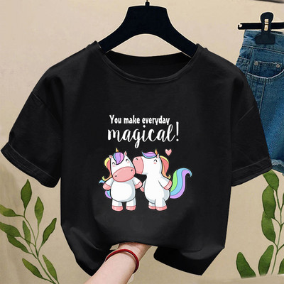 Ar suvalgei paskutinį vienaragį Juokingi marškinėliai Moteriški balti laisvalaikio Harajuku marškinėliai trumpomis rankovėmis moteriški marškinėliai