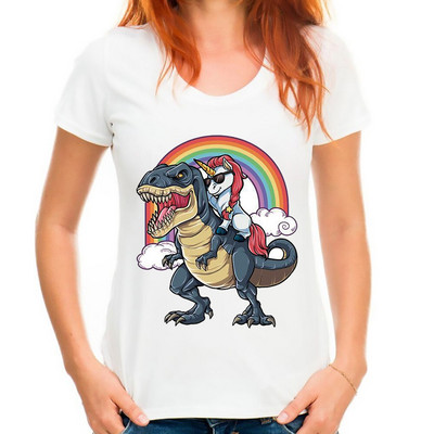 Ar suvalgei paskutinį vienaragį Juokingi marškinėliai Moteriški balti laisvalaikio Harajuku marškinėliai trumpomis rankovėmis moteriški marškinėliai