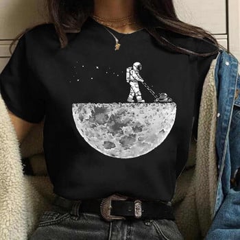 Νέο γυναικείο μπλουζάκι Astronaut universe Print T-shirt Lady Cartoon O Neck Kawaii Ρούχα κοντομάνικα καλοκαιρινά casual μπλουζάκια γυναικεία μπλουζάκια