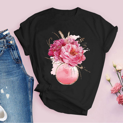 Jauns Zelta lūpas Mīlestības T krekls Sieviešu vasaras ikdienas Tkrekli T-krekli Sieviešu apģērbi Korejiešu stila grafiskie topi 2022. gada Kawaii sieviešu T-krekls