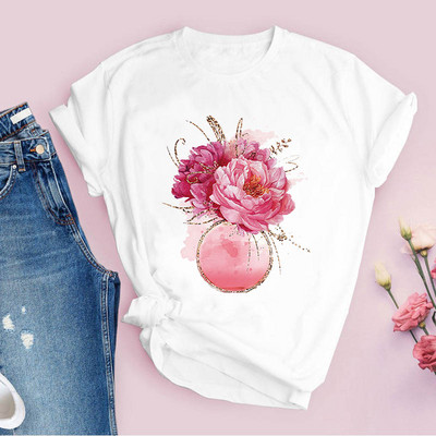 Jauns Zelta lūpas Mīlestības T krekls Sieviešu vasaras ikdienas Tkrekli T-krekli Sieviešu apģērbi Korejiešu stila grafiskie topi 2022. gada Kawaii sieviešu T-krekls