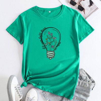 Tricou supradimensionat JFUNCY Tricou de vară pentru femei Topuri din bumbac pentru femei Tricou cu mânecă scurtă Tricou grafic pentru femei