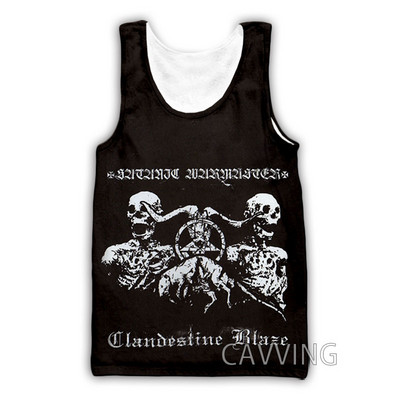 CAVVING 3D Printed Satanic Warmaster Band Μπλούζες Tank Tops Harajuku Vest Καλοκαιρινό πουκάμισο εσώρουχα Streetwear για άνδρες/γυναικεία