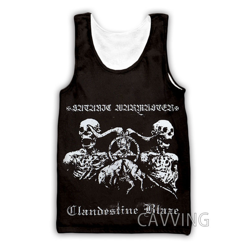 CAVVING 3D Printed Satanic Warmaster Band Μπλούζες Tank Tops Harajuku Vest Καλοκαιρινό πουκάμισο εσώρουχα Streetwear για άνδρες/γυναικεία
