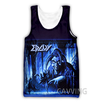 CAVVING 3D Prinditud Edguy Rock Tankitopid Harajuku Vest Suvine Alussärk Särgid Meeste/naiste tänavarõivad V01