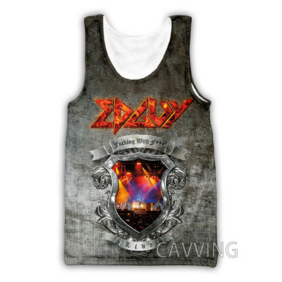 CAVVING 3D printed Edguy Rock Tank Tops Harajuku Vest Καλοκαιρινό εσώρουχο πουκάμισα Streetwear για άνδρες/γυναικεία V01