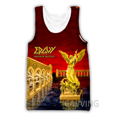 CAVVING 3D printed Edguy Rock Tank Tops Harajuku Vest Καλοκαιρινό εσώρουχο πουκάμισα Streetwear για άνδρες/γυναικεία V01