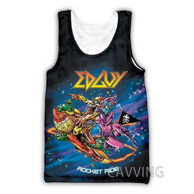 CAVVING 3D printed Edguy Rock Tank Tops Harajuku Vest Καλοκαιρινό εσώρουχο πουκάμισα Streetwear για άνδρες/γυναικεία V01