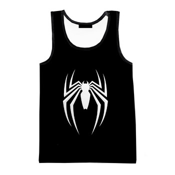 Καλοκαιρινή νέα μόδα Spider 3D εμπριμέ φανελάκια ανδρικά ρούχα Γυναικεία casual αράχνη αμάνικα πουκάμισα Hip hop υπερμεγέθη μπλουζάκια