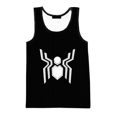 Nyári új divat Spider 3D nyomtatott felsők Férfi ruházat Női alkalmi pók ujjatlan ingek Hip Hop túlméretezett felsők