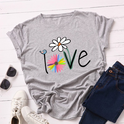 JFUNCY sieviešu krekli ar īsām piedurknēm Lielizmēra kokvilnas T-krekls Sieviešu vasaras drēbes Radoši grafiski T krekli 2023. gada sieviešu krekls