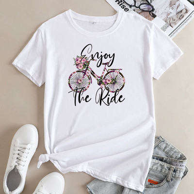 JFUNCY sieviešu lielizmēra T-krekli ar īsām piedurknēm kokvilnas t-krekls sieviešu grafiski T krekli Sieviešu vasaras Tkrekli Mode Sieviešu topi