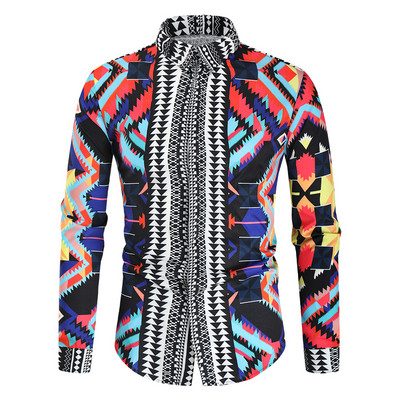 Prabangūs gėlėti marškiniai Vyriški Camisa Social Masculina 2020 Visiškai nauji vyriški Slim Fit suknelės marškiniai smokingo marškinėliai Streetwear laisvalaikio marškinėliai