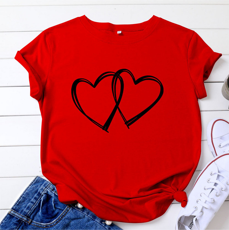 JFUNCY vasaras kokvilnas T krekls sievietēm ar grafisku apdruku T krekls Lielizmēra brīvi Tees Topi Sieviešu T-krekli Camiseta Mujer