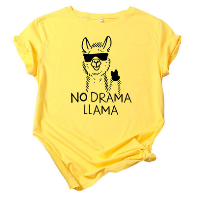 JFUNCY Női nyári felsők Túlméretezett rövid ujjú pólók 2023 Női ruházat Aranyos Alpaca Grafikus pólók Női Pamut póló