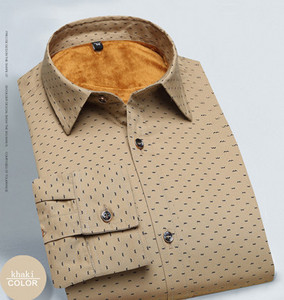 2018 új férfi hosszú ujjú ing Luxus Stílusos Férfi Nyomtatás Slim Fit ing Alkalmi ingek Férfi ingek 5 szín Méret:M-5XL