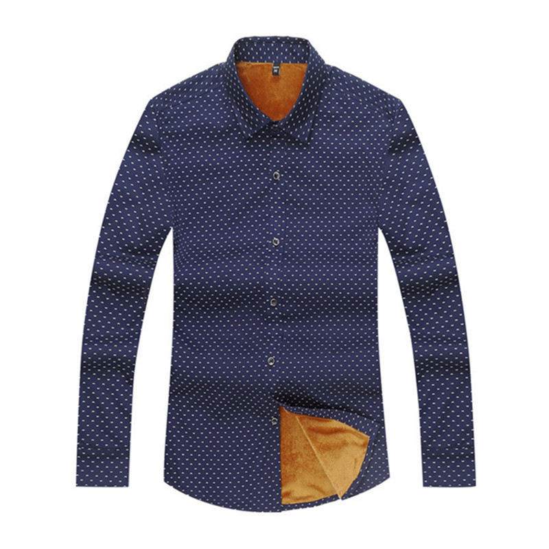 2018 új férfi hosszú ujjú ing Luxus Stílusos Férfi Nyomtatás Slim Fit ing Alkalmi ingek Férfi ingek 5 szín Méret:M-5XL