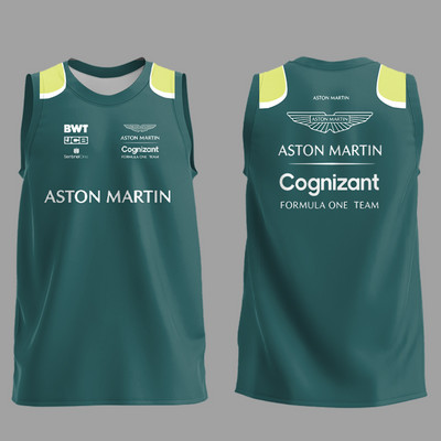 Καλοκαιρινή νέα F1 Formula 1 Racing Tank Top Aston Martin Team Αμάνικη μπλούζα Ισπανός Πρωταθλητής Alonso Οδηγός Ίδιο Top100-4XL