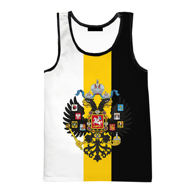 2023 New Russia Bear 3D Majice bez rukava Muški prsluk s printom ruske zastave Ženske ležerne majice bez rukava Hip Hop Streetwear Prevelike majice