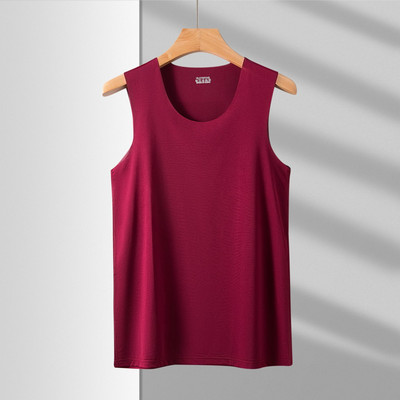 Καλοκαιρινό ανδρικό μπλουζάκι με ρούχα γυμναστικής Ice μεταξωτό μπλουζάκι για άντρες χωρίς ραφές Casual αμάνικο μπλουζάκι με λαιμόκοψη σε σχήμα V Ανδρικά ρούχα